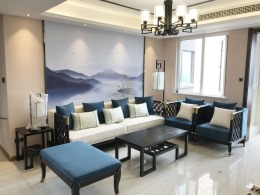 周口汇林绿洲120平方新中式装修风格